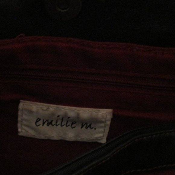 *Emilie M. Buttery Soft Black HOBO Satchel Shoulder Bag - Picture 4 of 7